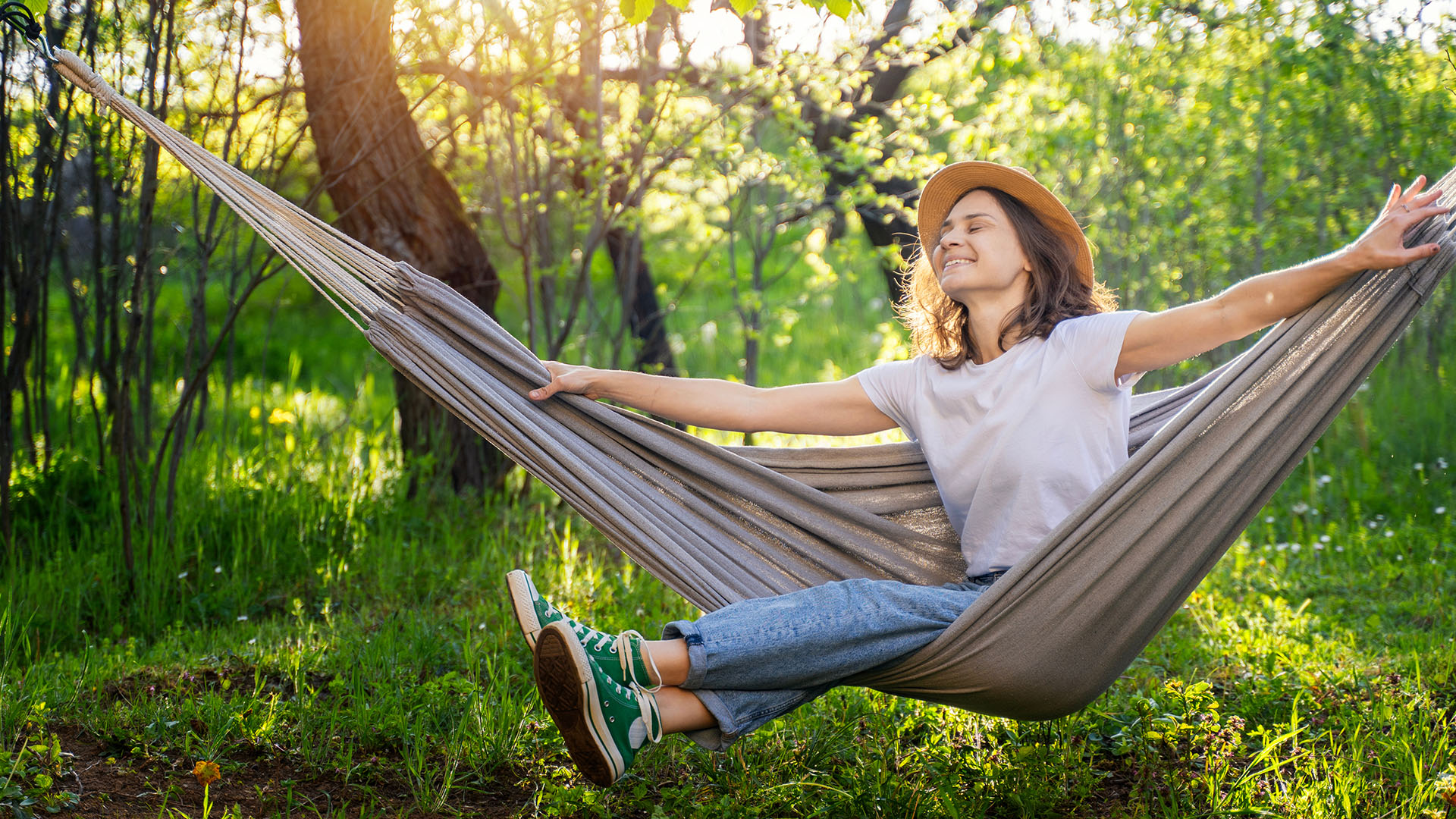 Girl in hammock 