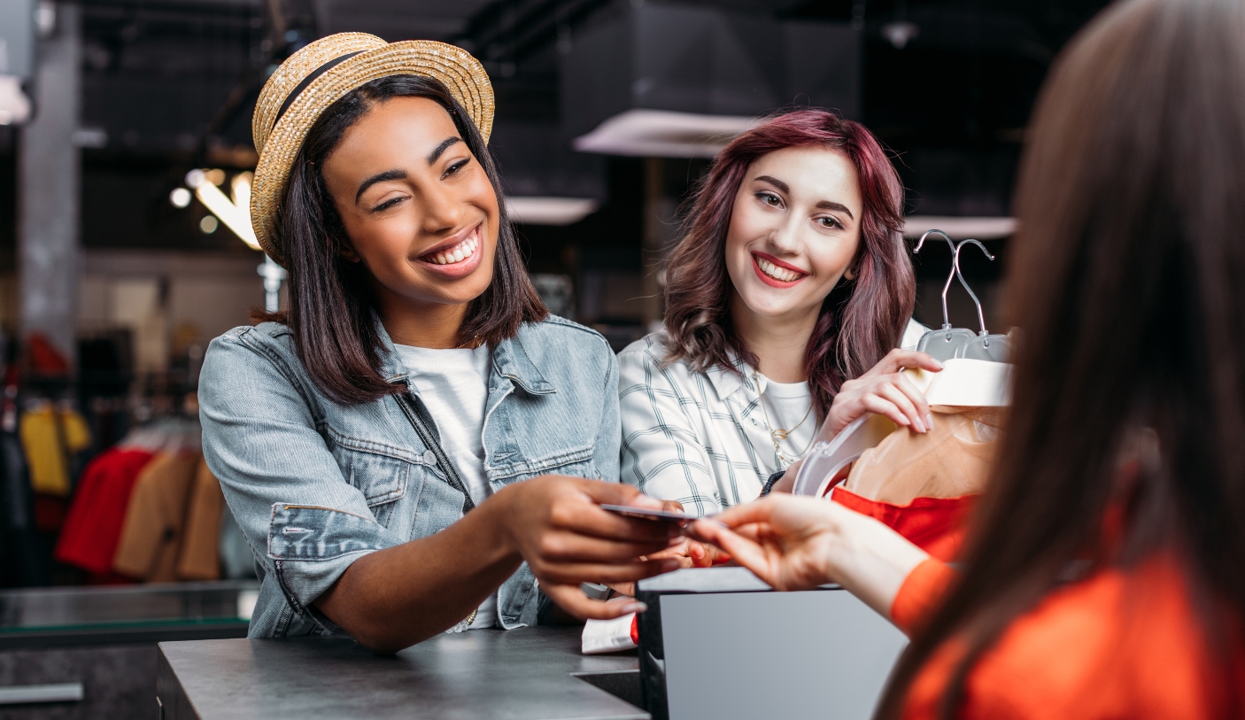 two women shopping