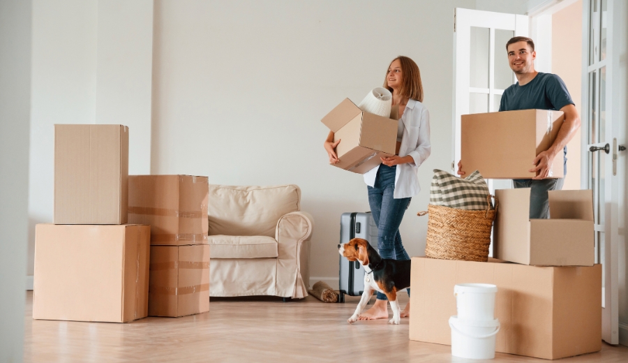 couple moving into house