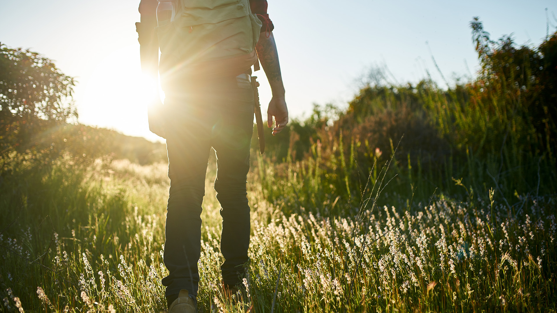 Man hiking