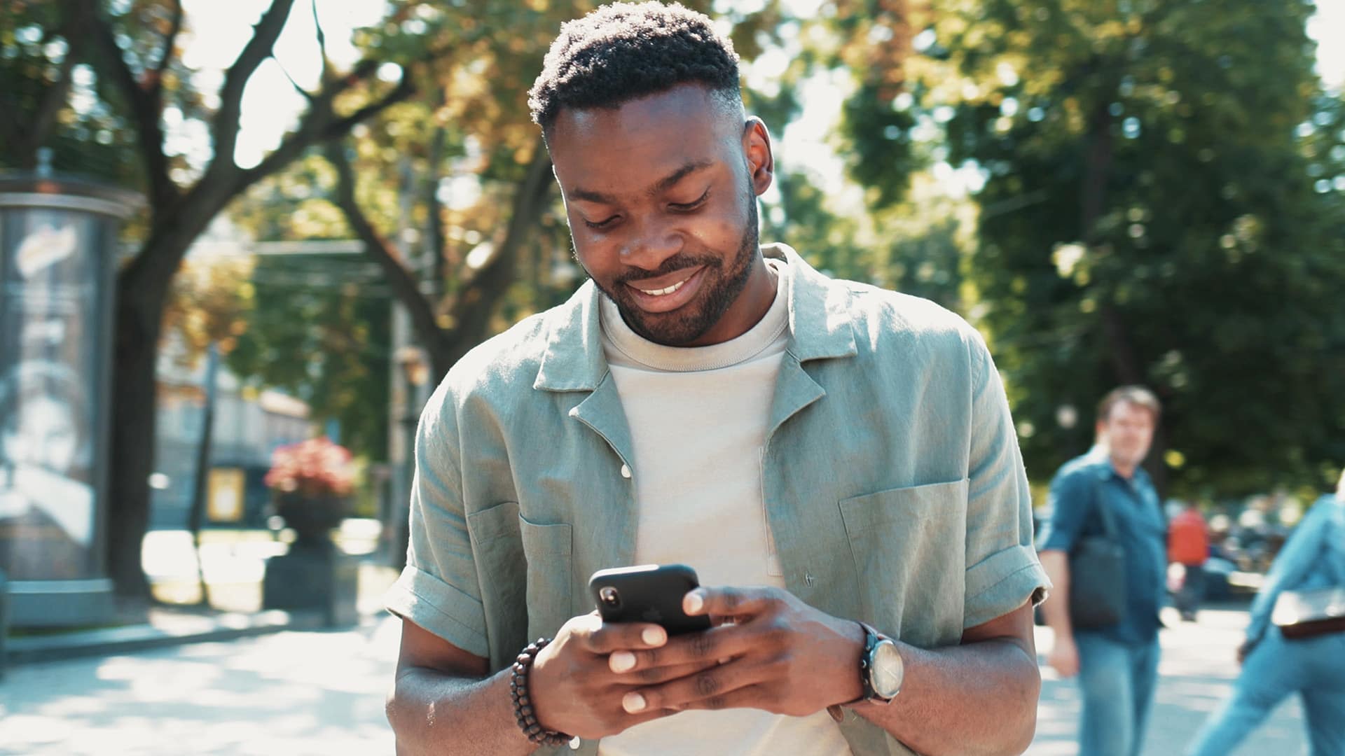 man with phone